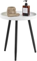 MHKanS Round Side Table 18" H x 15”D Nightstand