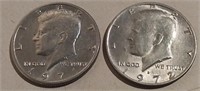 1971 & 1972 US Kennedy Half Dollars