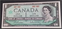 1867-1967 Canada Unc $1 Centennial Banknote