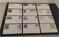 12 Canada First Day Issue Stamps & Envelopes