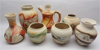 Group of Nemadji Pottery Vases
