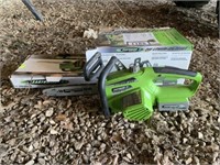 Earthwise 24v Lithium 16" Cordless Chainsaw