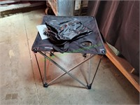 Escalade Outdoor Folding Black Table w/Carry Bag