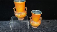 Pair of Roseville Pottery Vases, Pinecones 839