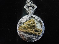 Train Themed Pocket Watch