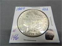 1889 Morgan Silver Dollar - AU