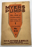Myers Pumps Catalog #X33