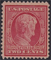 US Stamps #369 Mint LH with inclusion, CV $100