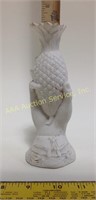 Victorian Bisque Porcelain Hand & Pineapple Vase
