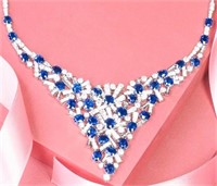 39.25ct Myanmar sapphire 18Kt Gold Necklace