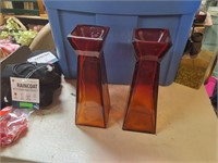 pair of camping candle sticks