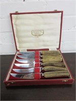 Lewis Rose Stag Horn Knive Set