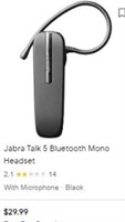 Jabra Talk 5 Bluetooth Headset For Hands-free
