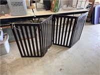 Folding Double Hinged Pet Gates, Wood