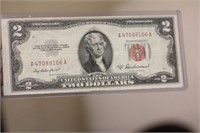 Red Seal $2.00 Bank Note