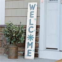 My Word! Welcome Snowflake Porch Board Welcome