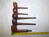 Five assorted pipes