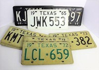 Selection of Old Texas License Plates