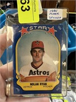 1981 FLEER NOLAN RYAN BASEBALL CARD