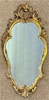 CHIC HIGH DESIGN GOLD SHAPED ACCENT MIRROR