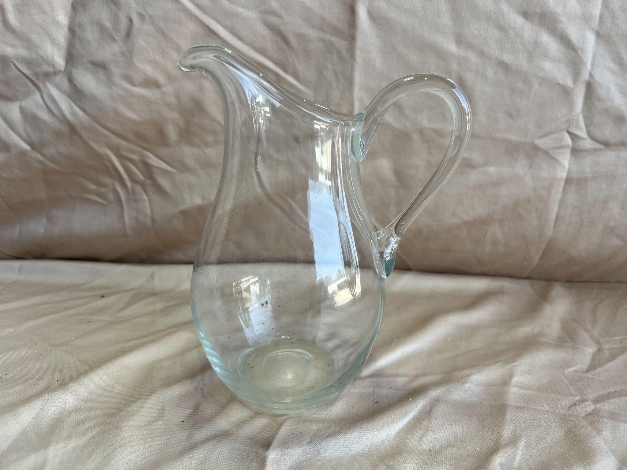 Vintage Glass Pitcher