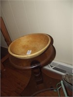 Small Table and Dough Bowl