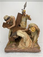 Ca 1910 Chalkware Stations of the Cross Statue