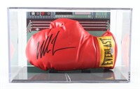 Autographed Mike Tyson Boxing Glove Display