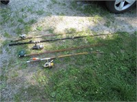 4 fishing poles