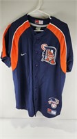 Vtg Nike Detroit Tiger Button Up Jersey Magglio