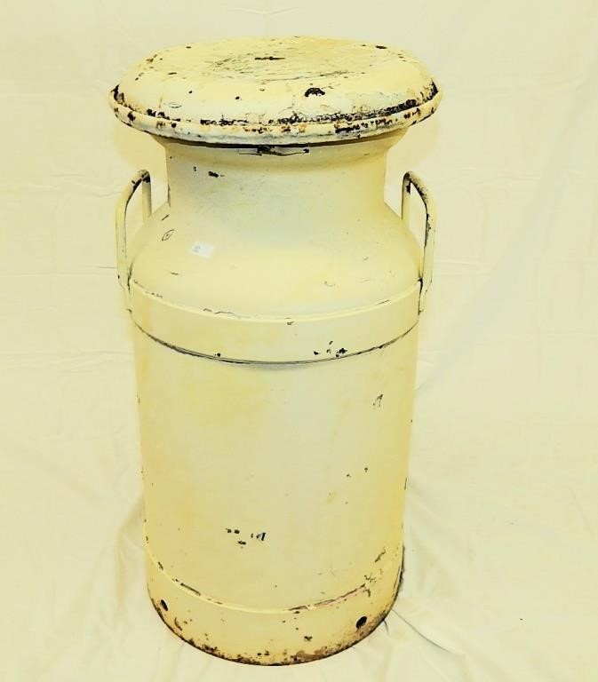 Antique Painted Broadway Dairy Milk Steel Can