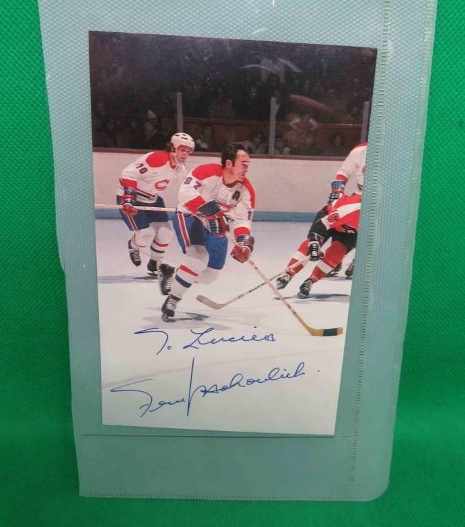 Frank Mahovlich SIGNED Montreal Postcard 3x6"