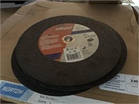 4 Boxes of 18 Abrasive Saw Blade with 7, 12" Cut o