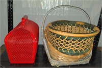 (G) Contents of shelf including baskets and more
