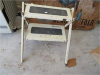 Stowaway folding step stool