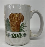 Remington 350 rimfire cartridges in collector mug-