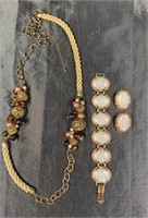 Designer Belt & Judy Lee Bracelet & Earrings.