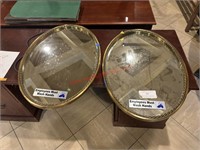 (2) METAL FRAMED MIRRORS