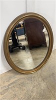 Mirror in Gold Oval Frame