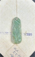 Vintage True Jade Necklace Pendant