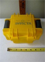 Invicta Yellow Air Tight Case 7"x5 1/2"x5"