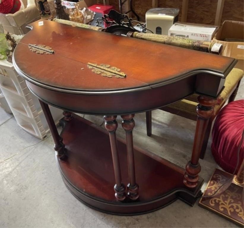Cherry Hall Table with Lift Top