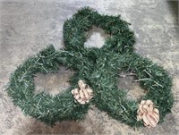 (SM) Lighted Christmas Wreaths