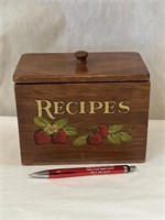Vintage Recipe Box Full