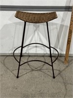 MCM WICKER STOOL