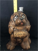 Treasure dog cookie jar