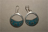 Sterling  & Turquoise Earrings