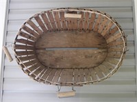 Antique French Wooden Fruit Basket