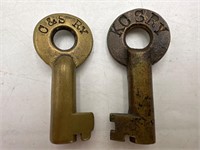 C&S KC railroad keys