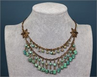 C. 1920's Chinese Turquoise Beaded Necklace